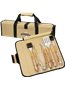 5 Piece BBQ Set (Bamboo) in Roll-Up Case