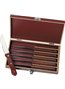 Manchurian Ash 6-Piece Steak Knife Slim Case Set