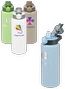 28oz Urban Peak® Tempo Vacuum Water Bottle